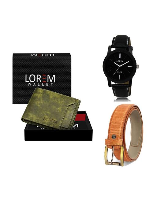 belt, wallet & watch gift combo - 19359199 - Very Small Image - 1