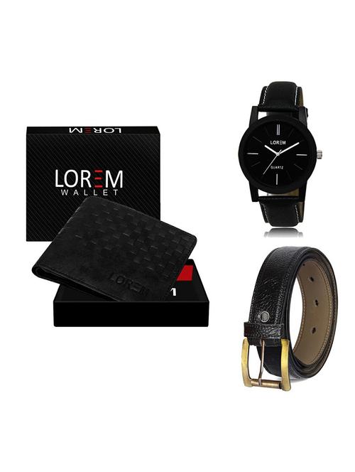 belt, wallet & watch gift combo - 19359269 - Very Small Image - 1