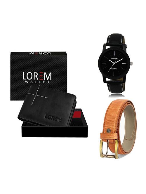 belt, wallet & watch gift combo - 19359271 - Very Small Image - 1