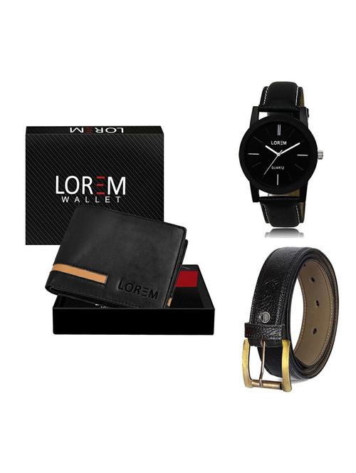 belt, wallet & watch gift combo - 19359278 - Very Small Image - 1