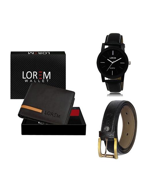belt, wallet & watch gift combo - 19359281 - Very Small Image - 1