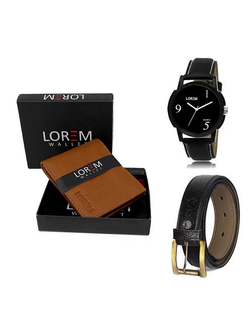 belt, wallet & watch gift combo - 19359296 - Very Small Image - 1