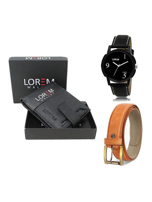 belt, wallet & watch gift combo - 19359310 - Very Small Image - 1