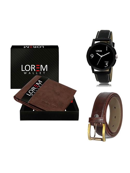belt, wallet & watch gift combo - 19359324 - Very Small Image - 1