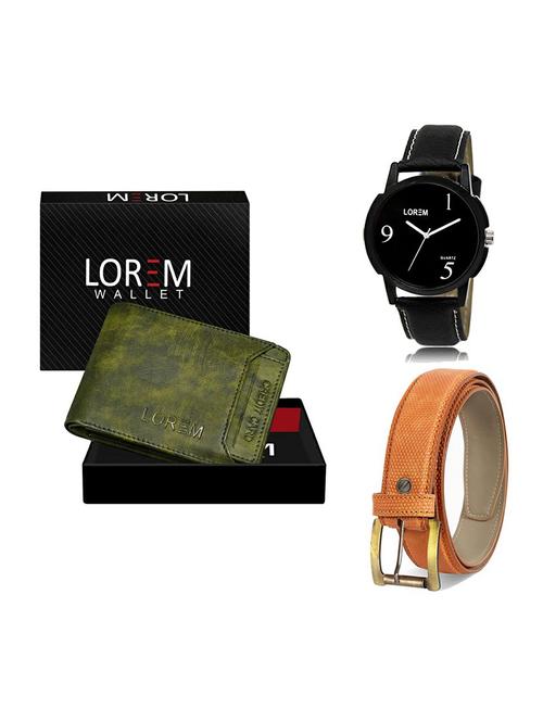 belt, wallet & watch gift combo - 19359367 - Very Small Image - 1