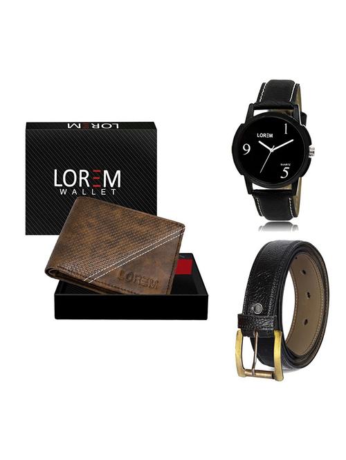 belt, wallet & watch gift combo - 19359383 - Very Small Image - 1