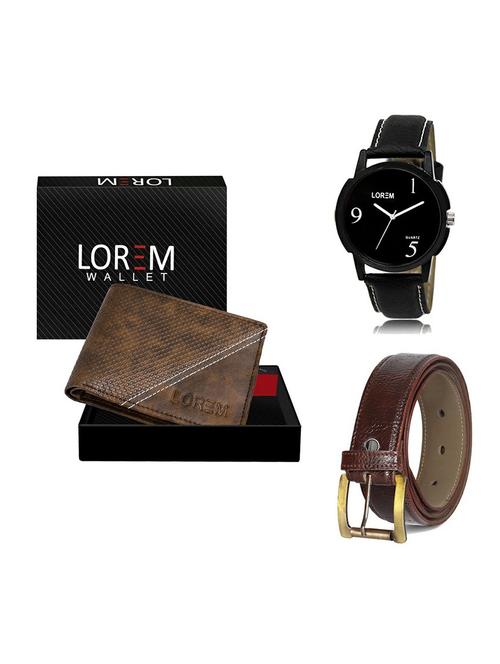 belt, wallet & watch gift combo - 19359384 - Very Small Image - 1