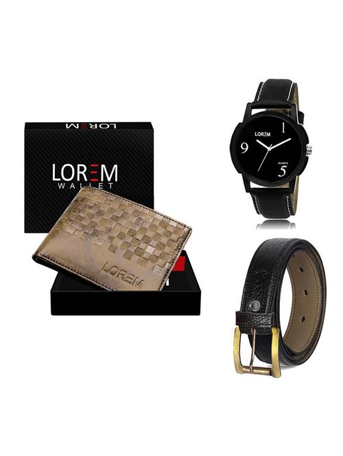 belt, wallet & watch gift combo - 19359395 - Very Small Image - 1
