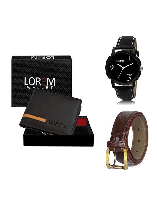 belt, wallet & watch gift combo - 19359417 - Very Small Image - 1