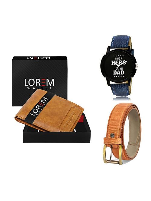 belt, wallet & watch gift combo - 19359439 - Very Small Image - 1