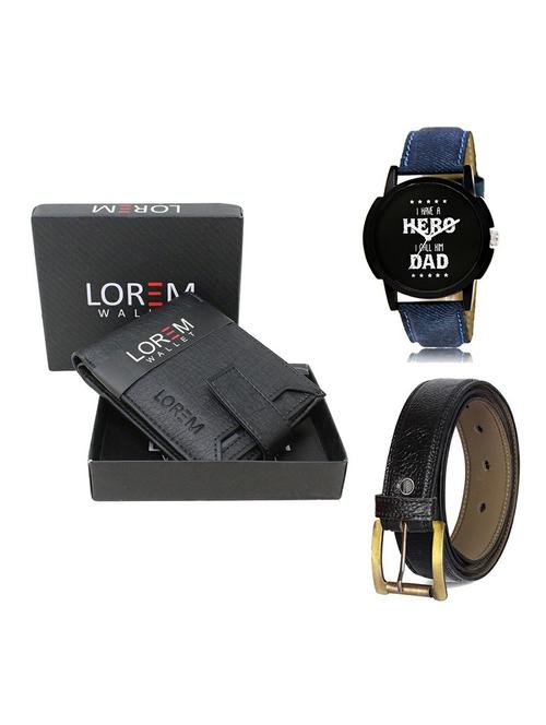 belt, wallet & watch gift combo - 19359446 - Very Small Image - 1