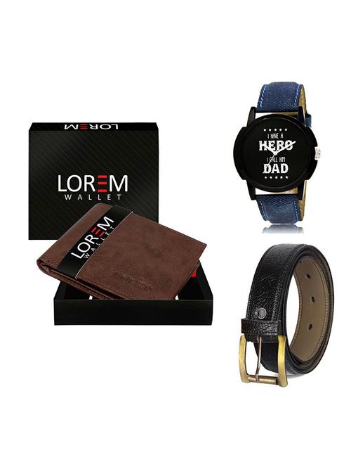belt, wallet & watch gift combo - 19359458 - Very Small Image - 1