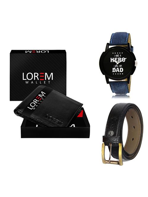 belt, wallet & watch gift combo - 19359467 - Very Small Image - 1