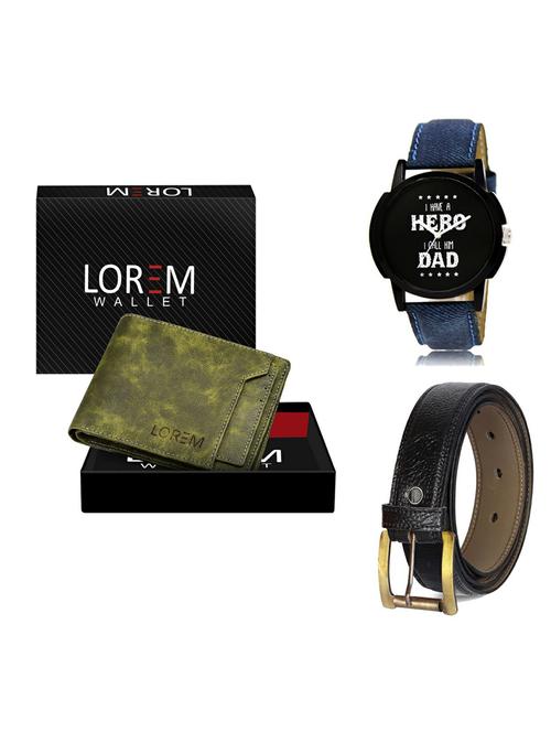 belt, wallet & watch gift combo - 19359470 - Very Small Image - 1
