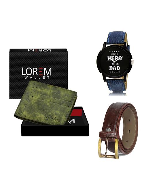 belt, wallet & watch gift combo - 19359474 - Very Small Image - 1