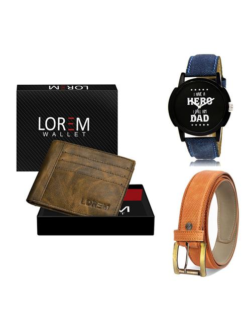 belt, wallet & watch gift combo - 19359478 - Very Small Image - 1