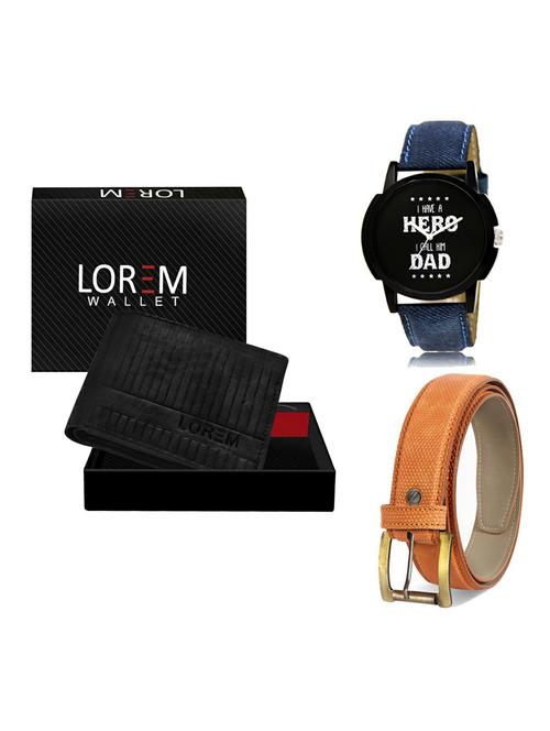 belt, wallet & watch gift combo - 19359514 - Very Small Image - 1