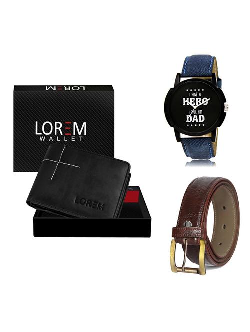 belt, wallet & watch gift combo - 19359543 - Very Small Image - 1