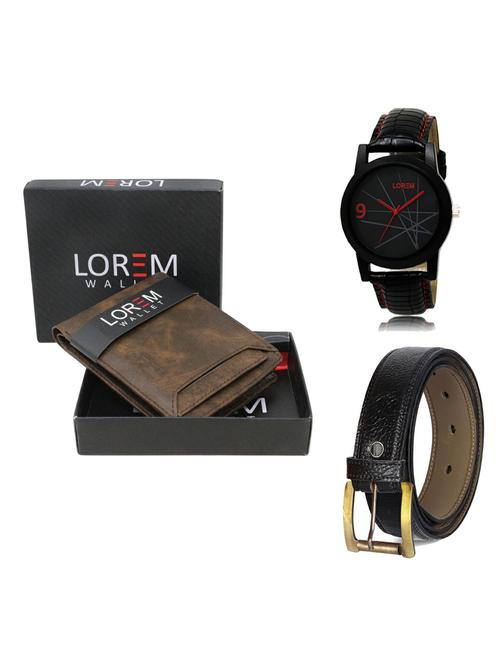 belt, wallet & watch gift combo - 19359572 - Very Small Image - 1
