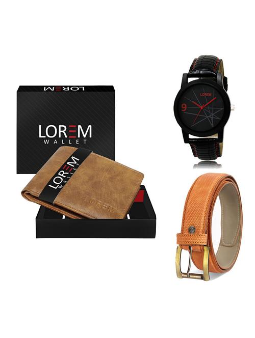 belt, wallet & watch gift combo - 19359595 - Very Small Image - 1