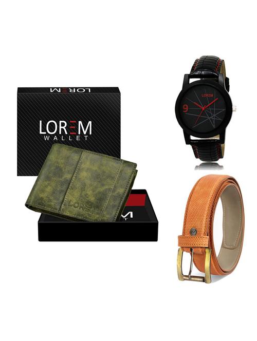 belt, wallet & watch gift combo - 19359610 - Very Small Image - 1