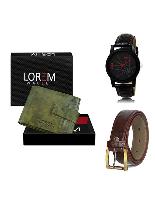 belt, wallet & watch gift combo - 19359624 - Very Small Image - 1