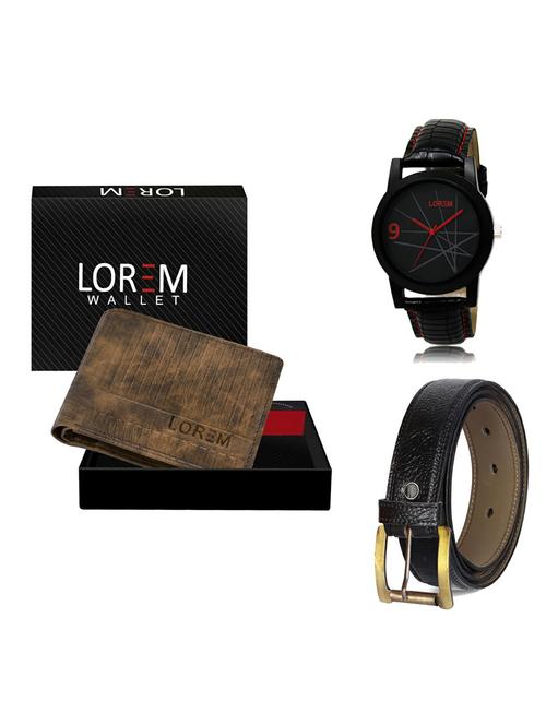 belt, wallet & watch gift combo - 19359641 - Very Small Image - 1