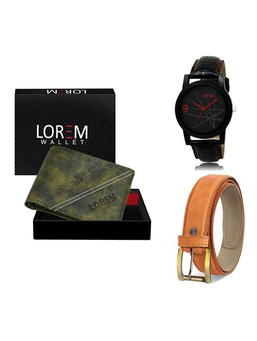 belt, wallet & watch gift combo - 19359658 - Very Small Image - 1