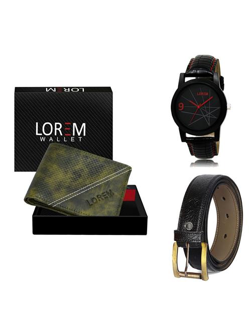 belt, wallet & watch gift combo - 19359659 - Very Small Image - 1