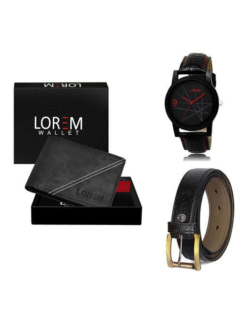 belt, wallet & watch gift combo - 19359662 - Very Small Image - 1