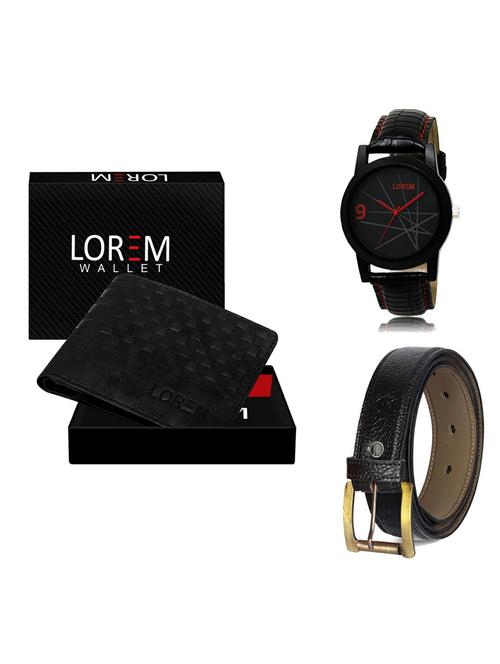 belt, wallet & watch gift combo - 19359674 - Very Small Image - 1