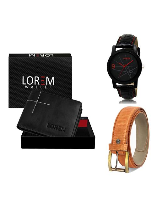 belt, wallet & watch gift combo - 19359676 - Very Small Image - 1