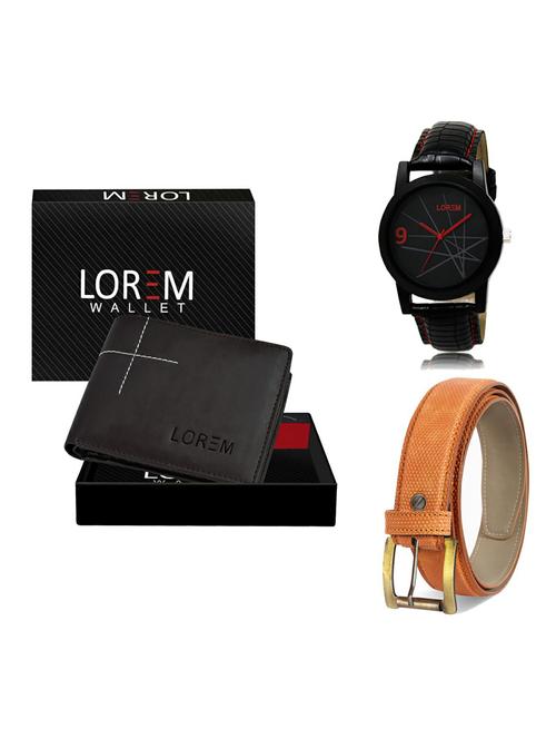 belt, wallet & watch gift combo - 19359679 - Very Small Image - 1