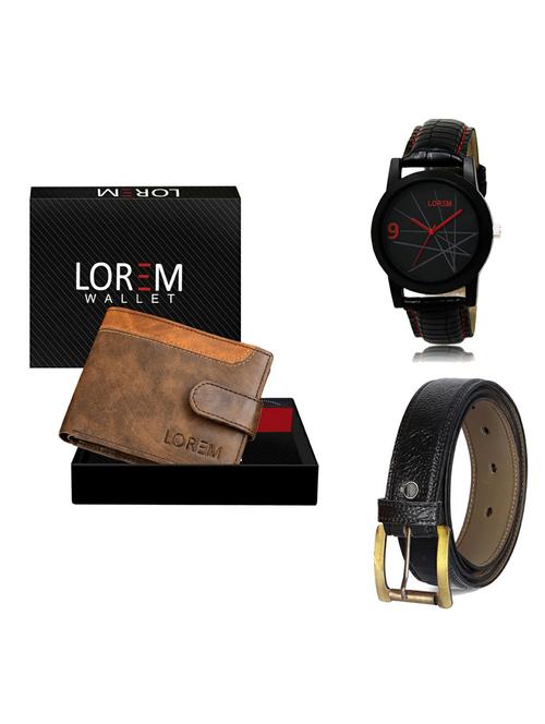 belt, wallet & watch gift combo - 19359689 - Very Small Image - 1