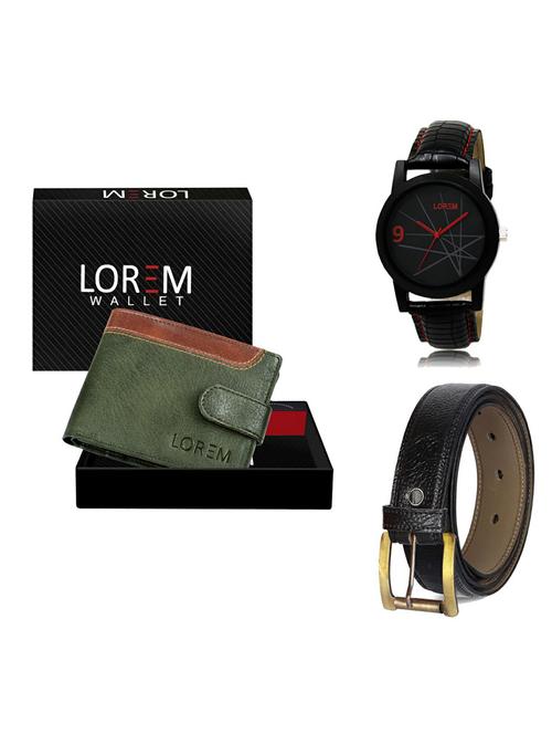 belt, wallet & watch gift combo - 19359695 - Very Small Image - 1
