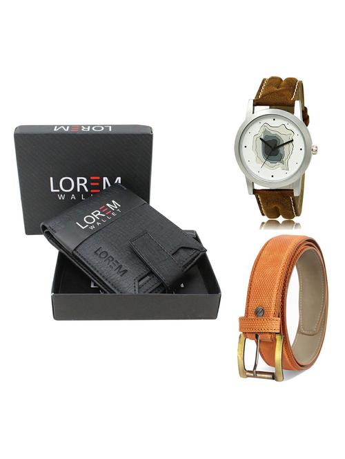 belt, wallet & watch gift combo - 19359715 - Very Small Image - 1