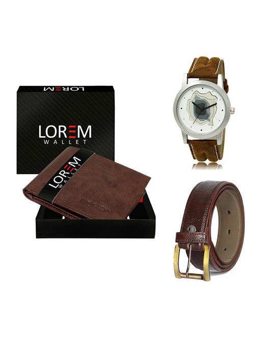 belt, wallet & watch gift combo - 19359729 - Very Small Image - 1