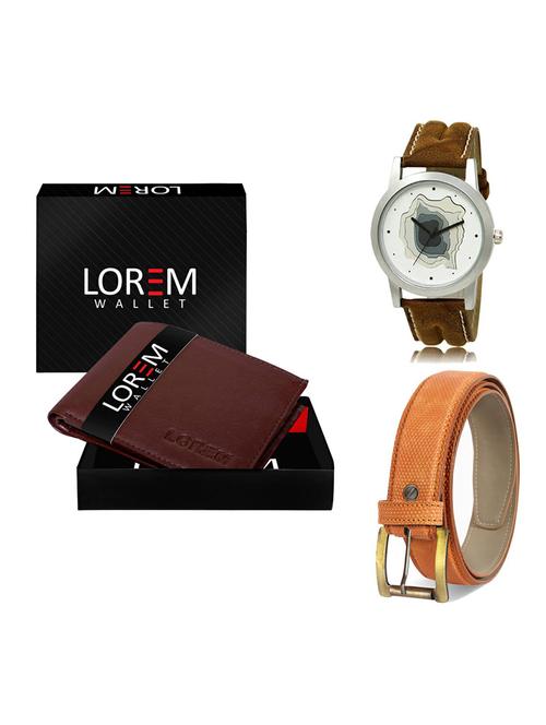 belt, wallet & watch gift combo - 19359733 - Very Small Image - 1