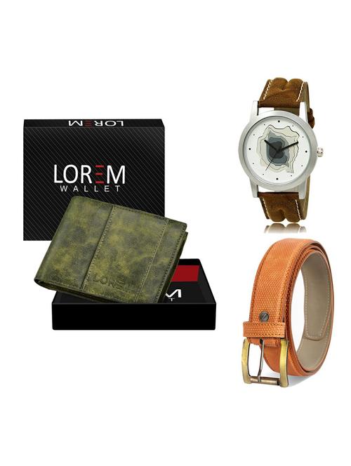 belt, wallet & watch gift combo - 19359745 - Very Small Image - 1