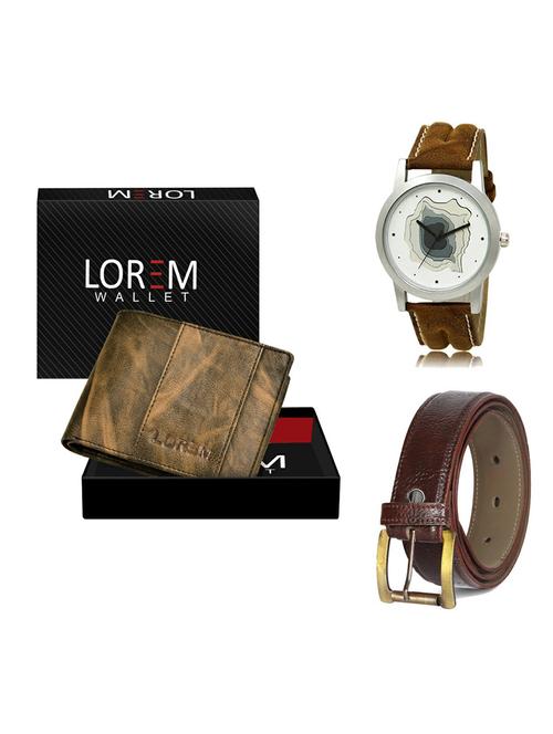 belt, wallet & watch gift combo - 19359753 - Very Small Image - 1