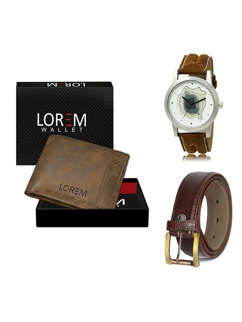 belt, wallet & watch gift combo - 19359765 - Very Small Image - 1