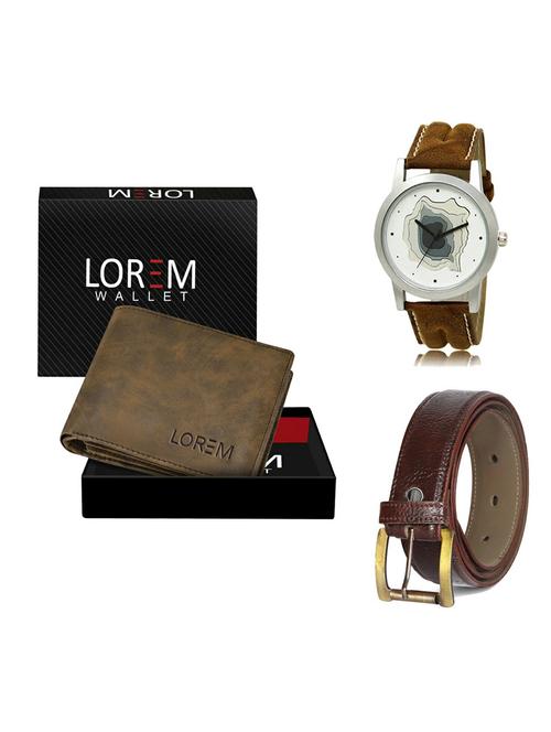 belt, wallet & watch gift combo - 19359768 - Very Small Image - 1