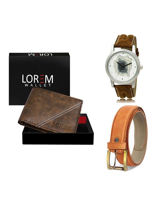 belt, wallet & watch gift combo - 19359787 - Very Small Image - 1
