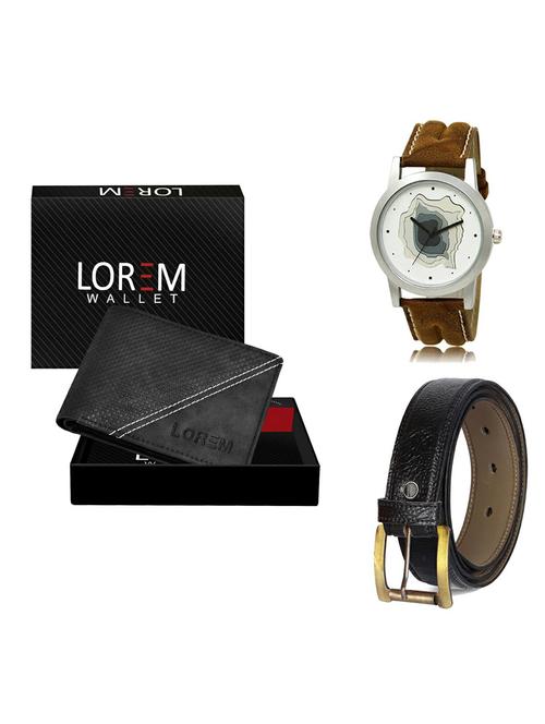 belt, wallet & watch gift combo - 19359797 - Very Small Image - 1