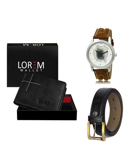 belt, wallet & watch gift combo - 19359812 - Very Small Image - 1