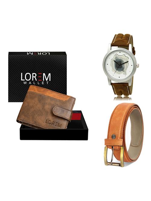 belt, wallet & watch gift combo - 19359823 - Very Small Image - 1