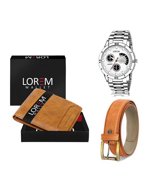 belt, wallet & watch gift combo - 19359844 - Very Small Image - 1