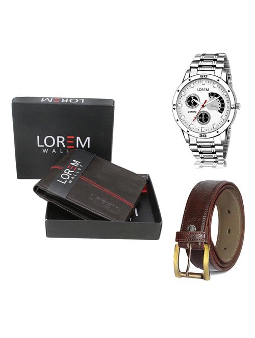 belt, wallet & watch gift combo - 19359849 - Very Small Image - 1