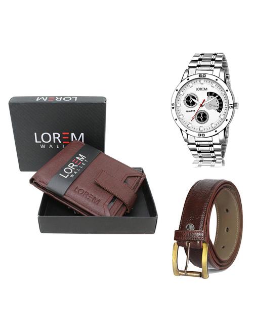 belt, wallet & watch gift combo - 19359855 - Very Small Image - 1