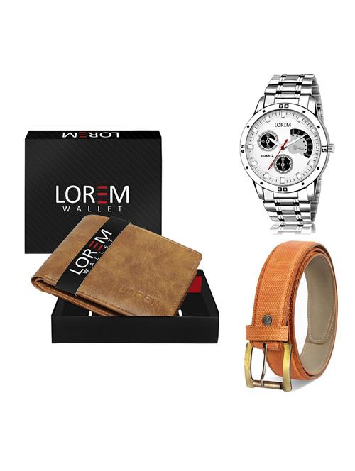 belt, wallet & watch gift combo - 19359865 - Very Small Image - 1
